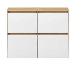 Komoda Megan 90 K4 Dąb Craft Złoty / Biały 90X45X75 Cm