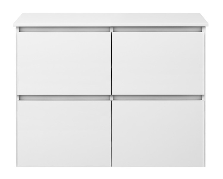 Komoda Megan 90 K4 Biała 90X45X75 Cm, 6575795