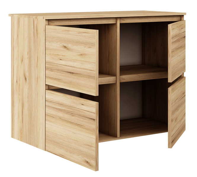 Komoda Megan 90 K4 Dąb Craft Złoty 90X45X75 Cm, 6575865