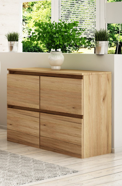 Komoda Megan 90 K4 Dąb Craft Złoty 90X45X75 Cm, 6575867