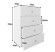 Komoda Klara 60 4S Biała/Z 60X43X90 Cm, 6577399