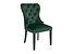 Produkt: krzesło tapicerowane Charlot welurowe zielone