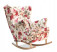 Inny kolor wybarwienia: Bujany fotel USZAK w kwiaty piękny wygodny bujak