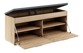 Szafka Fala 2 Dąb Sonoma/Szary 100X37X49 Cm