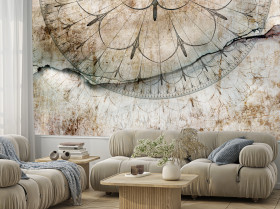 Fototapeta Mandala Ornament na Betonie do Salonu i Sypialni 100x70cm