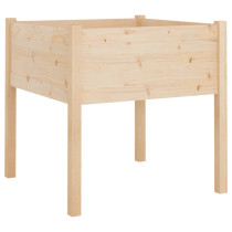 Donica ogrodowa 70x70x70 cm lite drewno sosnowe