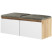Szafka Megan 2 Dąb Craft Złoty/Biały/Szary 100X37X49 Cm, 6646845