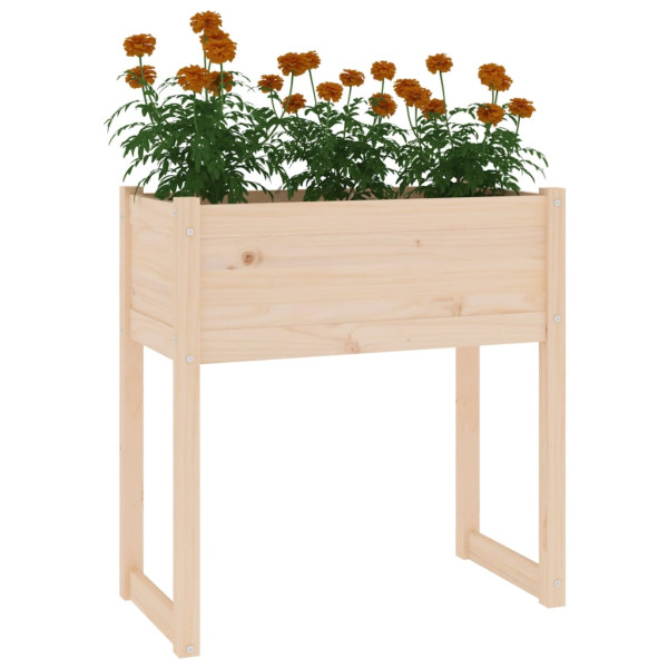 Donica Ogrodowa Drewniana Brązowa Doniczka Na Ogród 78x40x81 cm, 6677313