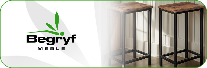 Hokery barowe 2 szt z oparciem taboret zestaw loft dąb 30x40x90 | Begryf, 6687194