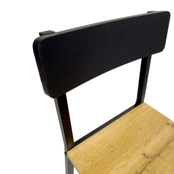 Hokery barowe 2 szt z oparciem taboret zestaw loft dąb 30x40x90 | Begryf, 6687195