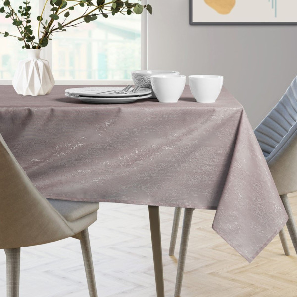 Obrus Plamoodporny VESTA 120x260 różowy AmeliaHome, 6693773