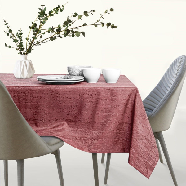 Obrus plamoodporny VESTA I 110x240 brudny róż AmeliaHome, 6694706