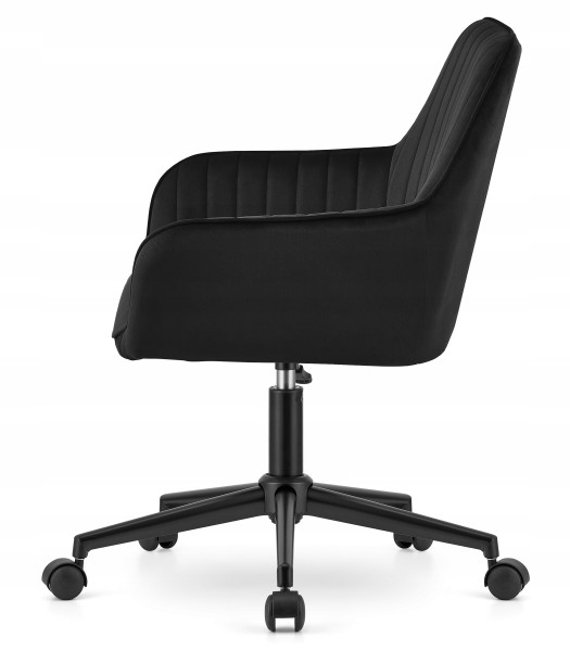 Fotel Biurowy Obrotowy Ergonomiczny Czarny Krzesło Regulowane Biurkowe Gala, 6710502