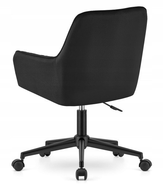 Fotel Biurowy Obrotowy Ergonomiczny Czarny Krzesło Regulowane Biurkowe Gala, 6710503