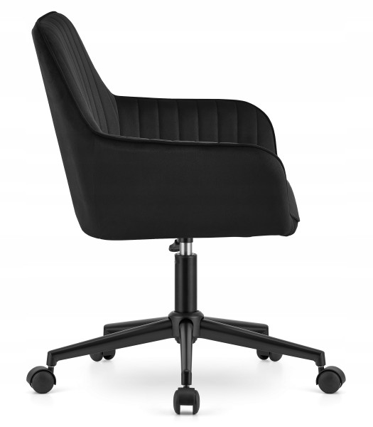 Fotel Biurowy Obrotowy Ergonomiczny Czarny Krzesło Regulowane Biurkowe Gala, 6710504