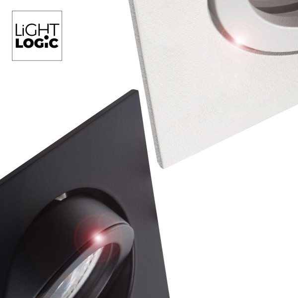 Pierścień oprawy punktowej LightLogic LL COSS DTL-B 30543 oczko spot, 6710856