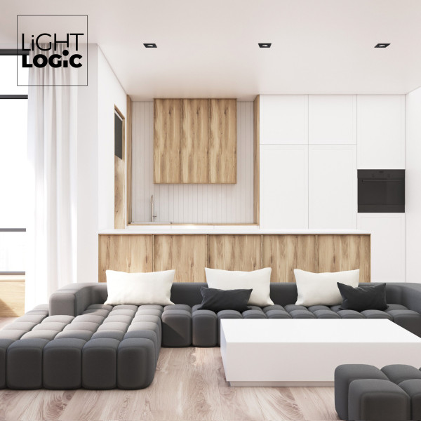 Pierścień oprawy punktowej LightLogic LL COSS DTL-B 30543 oczko spot, 6710857