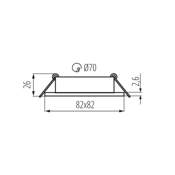 Pierścień oprawy punktowej LightLogic LL COSS DTL-W 30544 oczko spot, 6710891
