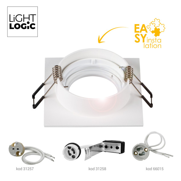 Pierścień oprawy punktowej LightLogic LL COSS DTL-W 30544 oczko spot, 6710894