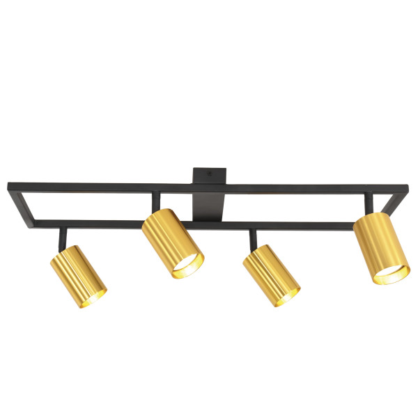 Oprawa ścienno-sufitowa LL ALLENG-4 B-G GU10 66582 LightLogic złoto ...