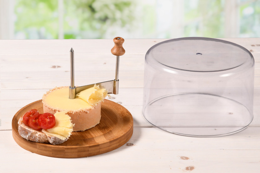 Krajalnica do sera z pokrywą KESPER, Ø 22 cm,  bambusowa, 6716590