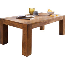FineBuy Stolik Kawowy 110x60x40 cm Lite Drewno Sheesham Prostokątny