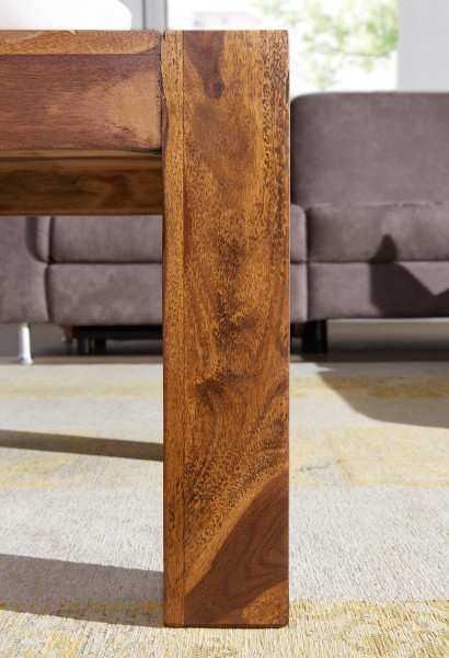 FineBuy Stolik Kawowy 110x60x40 cm Lite Drewno Sheesham Prostokątny, 673367