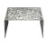 FineBuy Stolik Kawowy 60x60x31 cm Aluminium Srebrny Kwadratowy, 6755360