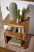 FineBuy Stolik Pomocniczy S Kostka 44x30x60 cm Lite Drewno Sheesham, 675687