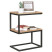 FineBuy Stolik Pomocniczy Kształt S 45x30x60 cm Lite Drewno Akacjowe Metal, 675726