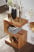 FineBuy Stolik Pomocniczy S Kostka 44x30x60 cm Lite Drewno Akacjowe, 675762