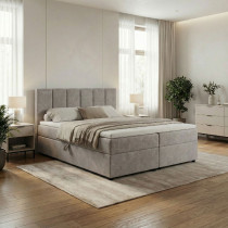 Łóżko kontynentalne VUSE 180x200 Materac Bonell CASTEL