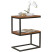 : FineBuy Stolik Pomocniczy Kształt S 45x30x60 cm Lite Drewno Sheesham Metal