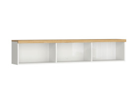 szafka wisząca Erla 158 cm otwarta biała