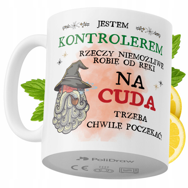 Kubek Dla Kontrolera na Prezent z Nadrukiem ze Zdjęciem 330 ml PoliDraw, 6792455