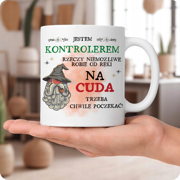 Kubek Dla Kontrolera na Prezent z Nadrukiem ze Zdjęciem 330 ml PoliDraw, 6792459