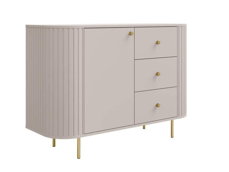 Modna komoda beżowa do przedpokoju glamour ZANTO, 6809600