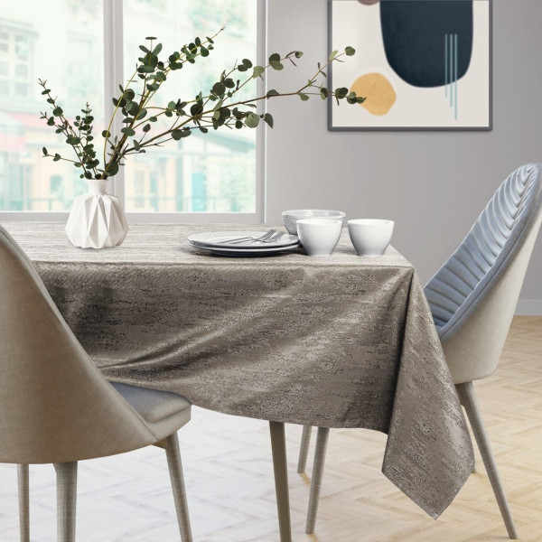 Obrus Plamoodporny VESTA 110x140 Owal Cappuccino AmeliaHome, 6810321