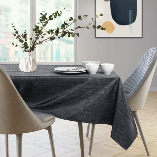 Obrus Plamoodporny VESTA 120x260 Owal C. Szary AmeliaHome, 6810986