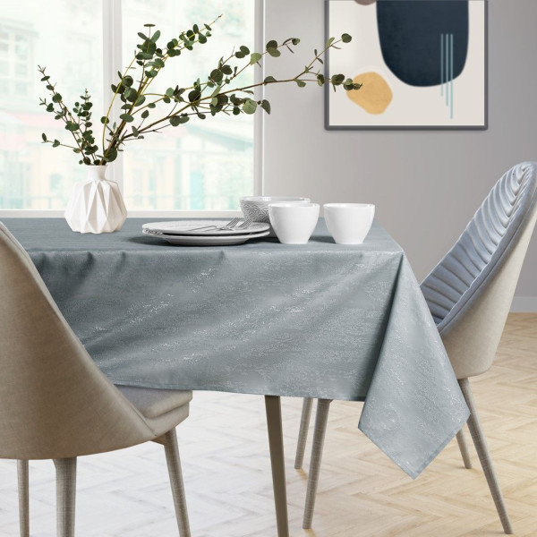 Obrus Plamoodporny  VESTA 120x260 Owal J. Szary AmeliaHome, 6812292