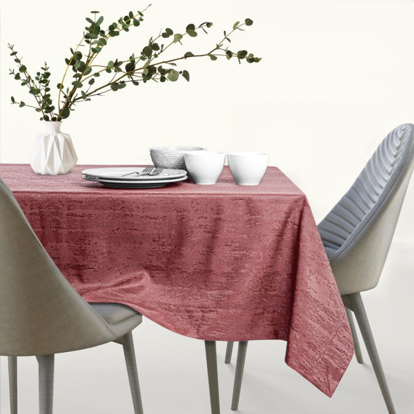 Obrus plamoodporny VESTA 150x260 owal brudny róż AmeliaHome, 6813897