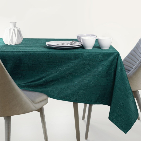 Obrus Plamoodporny  VESTA 110x180 Owal zielony AmeliaHome, 6813920