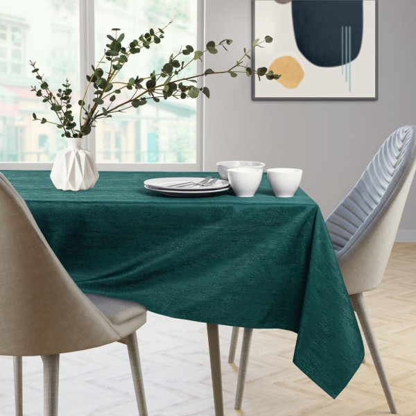 Obrus Plamoodporny  VESTA 150x550 Owal zielony AmeliaHome, 6814479