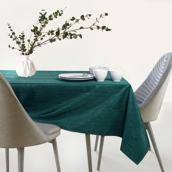 Obrus Plamoodporny  VESTA 150x550 Owal zielony AmeliaHome, 6814481