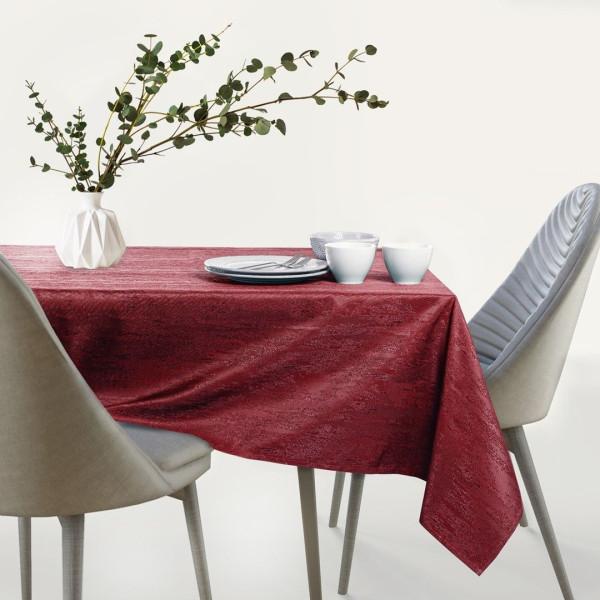 Obrus Plamoodporny VESTA 120x180 Owal bordowy AmeliaHome, 6816628