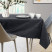 Obrus Plamoodporny  VESTA 140x500 Owal Czarny AmeliaHome, 6817783