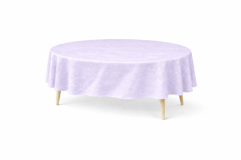 Obrus Plamoodporny VESTA 130x130 Okrągły Lila AmeliaHome, 6818133
