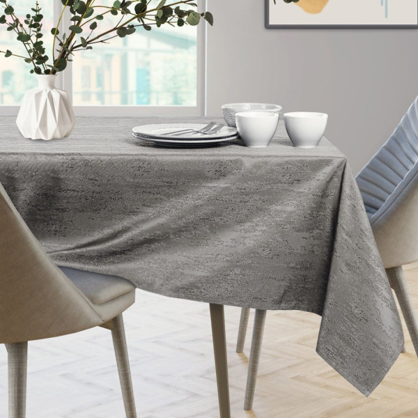 Obrus Plamoodporny VESTA 160x250 Owal kakaowy AmeliaHome, 6819469