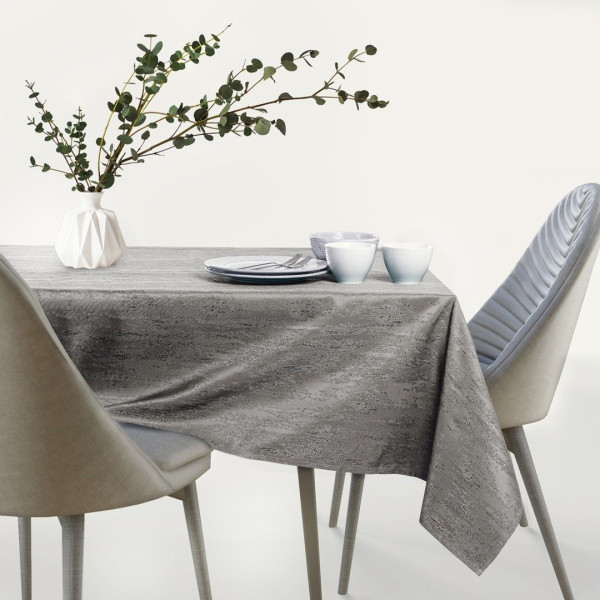 Obrus Plamoodporny VESTA 150x300 Owal kakaowy AmeliaHome, 6821258