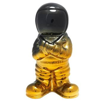 Figurka dekoracyjna Astronauta czarny, 682594